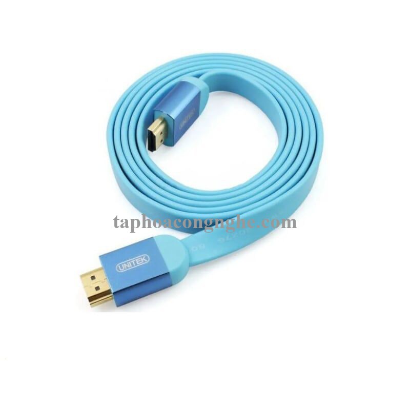 Unitek 98372 Y-C155 4K 1.4 dây dẹp 3M Màu Xanh Cáp Hdmi chuẩn chống nhiễu 30098372